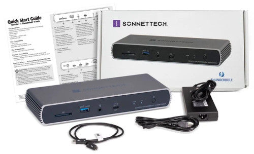 Sonnet Echo 11 Thunderbolt 4 HDMI Dock with Three Thunderbolt 4 Ports, One HDMI Port, 2.5Gb Ethernet, and 8K Display Support Sonnet Echo 11 Thunderbolt 4 HDMI Dock with Three Thunderbolt 4 Ports, One HDMI Port, 2.5Gb Ethernet, and 8K Display Support